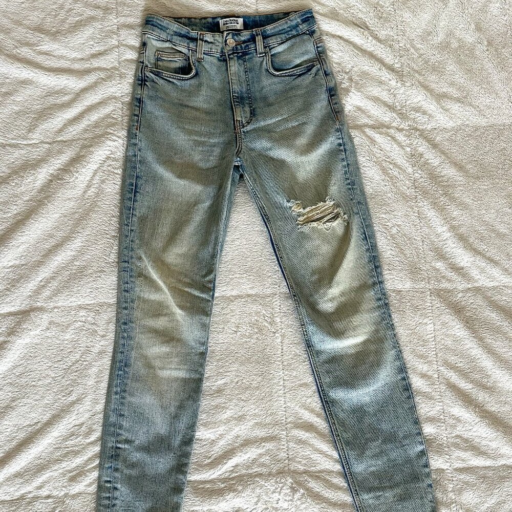 ZARA SKINNY DENIM JEANS SIZE 4